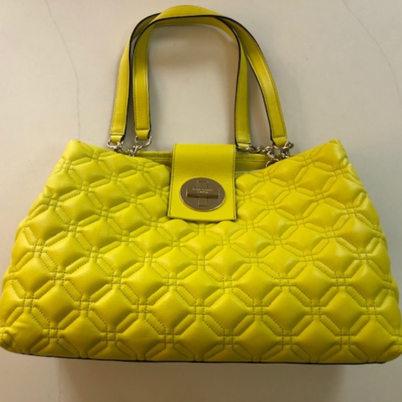 Kate Spade New York Handbags - Kate Spade New York Elena Astor Court Leather Quilted Pattern Tote